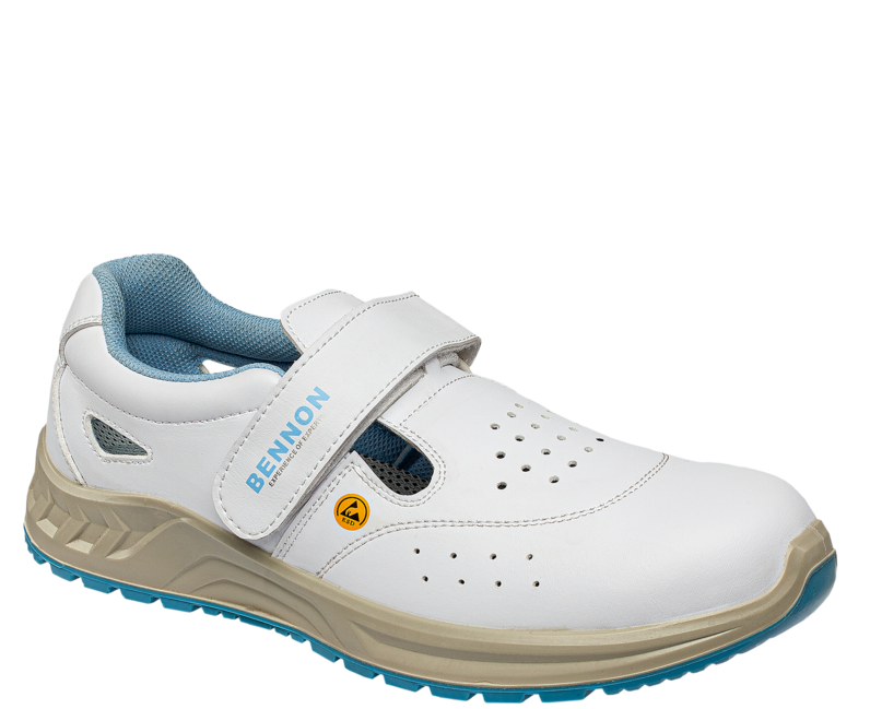 Bennon Work Sandals White S1 ESD