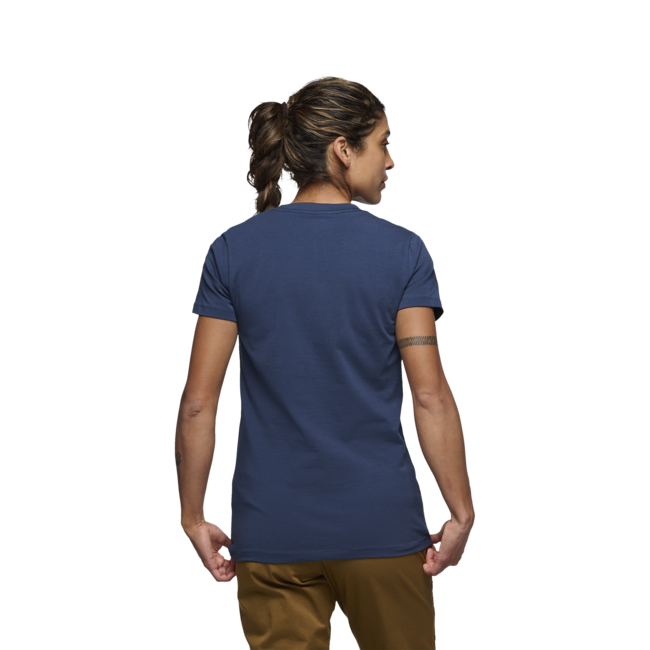 Black Diamond Women's Heritage Wordmark T-Shirt, Indigo