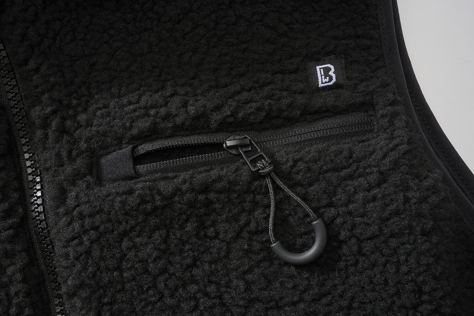 Brandit Teddyfleece Fleece Vest, Black