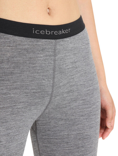 Icebreaker Women's Merino 200 Oasis Leggings, Grey
