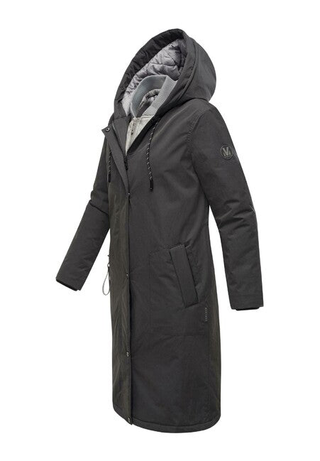 Marikoo Ledalaa Women's Winter Parka with Hood, Black