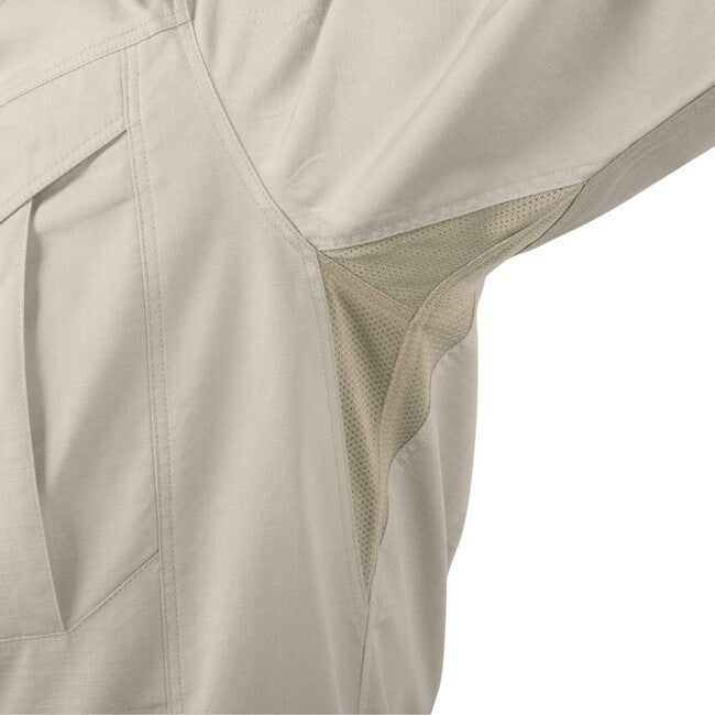 Helikon-Tex DEFENDER Mk2 Long Sleeve Shirt, Olive Green PolyCotton Ripstop