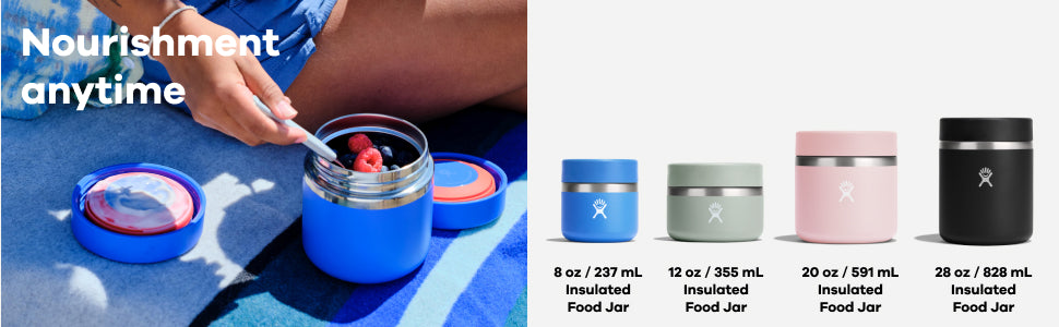 Hydro Flask Insulated Food Jar 8 OZ 237 ml, Black