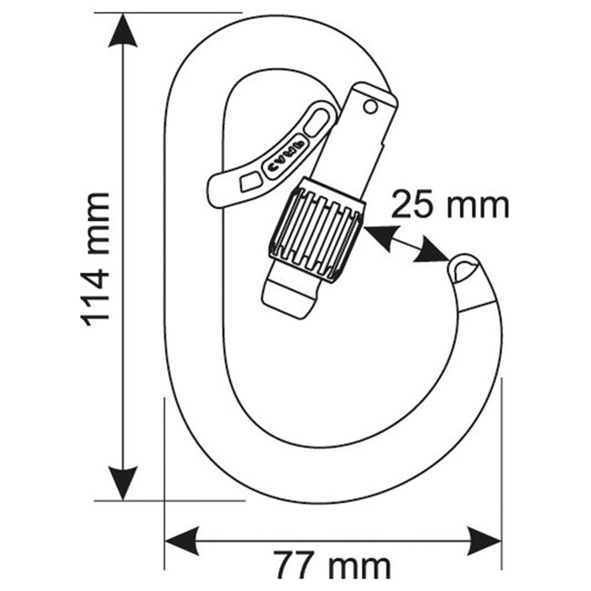 CAMP HMS Carabiner Core Belay Lock