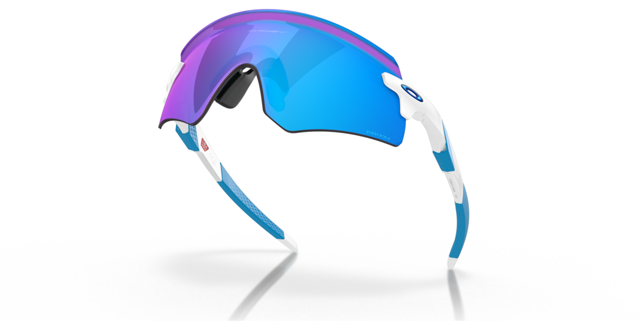 Oakley ENCODER Sunglasses, Polished White, Prizm Sapphire