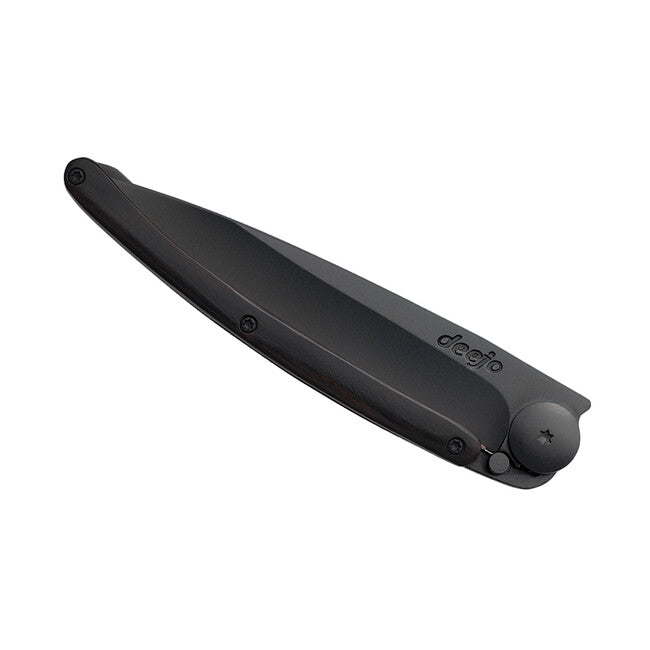 Deejo Folding Knife Ebony Wood