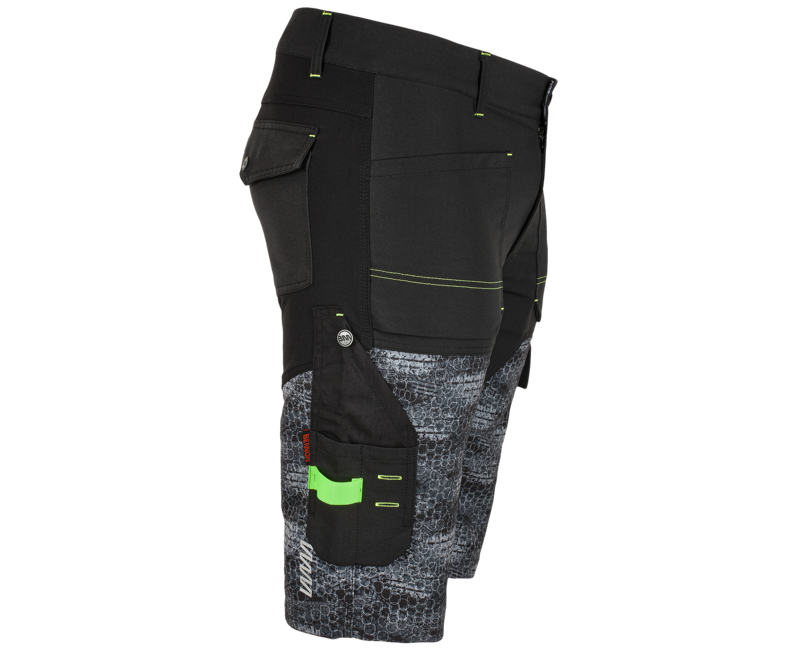 BENNON Predator Work Shorts, Black/Grey