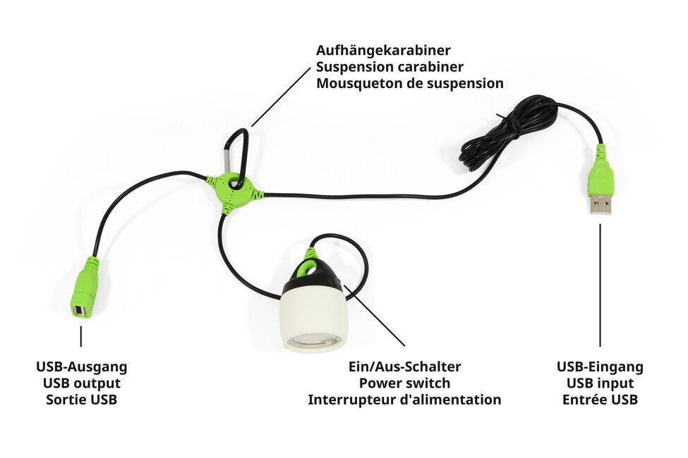 Origin Outdoors Connectable LED Lamp, White, 200 Lumens, Warm White