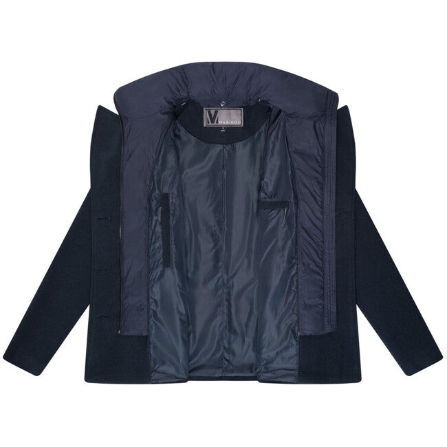 Marikoo Aylaraa Women's Short Jacket with Removable Collar