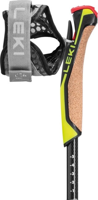 LEKI Nordic Walking Poles Speed Pacer Vario, Light Anthracite-Black-Neon Yellow