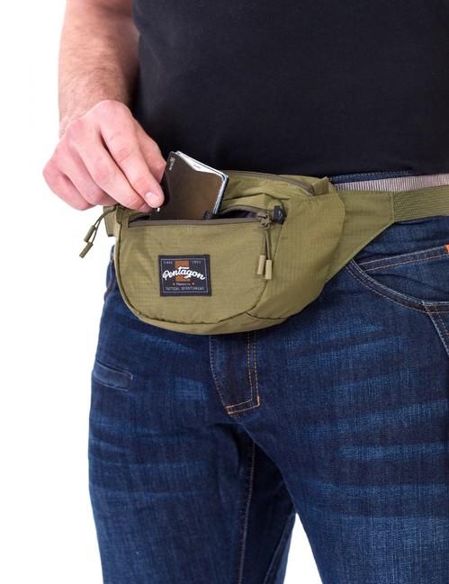 Pentagon Minor Travel Hip Bag, Olive
