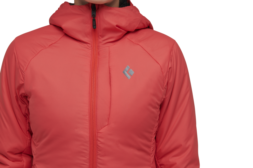 Black Diamond First Light Stretch Women's Hoodie, Coral Red