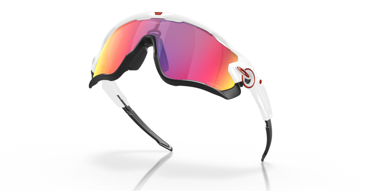 Oakley JAWBREAKER Sunglasses, Polished White Frame, Prizm Road Lenses