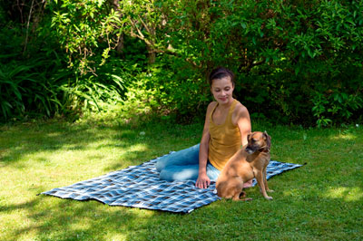 Amazonas Picnic Blanket, Ultra Light 150x120 cm, Blue