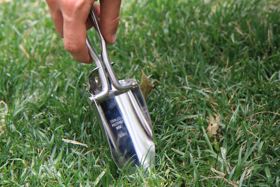 BasicNature Folding Shovel, Stainless Steel