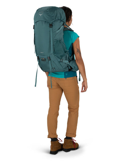Osprey Renn 50 Backpack, Cascade Blue/Melon Orange