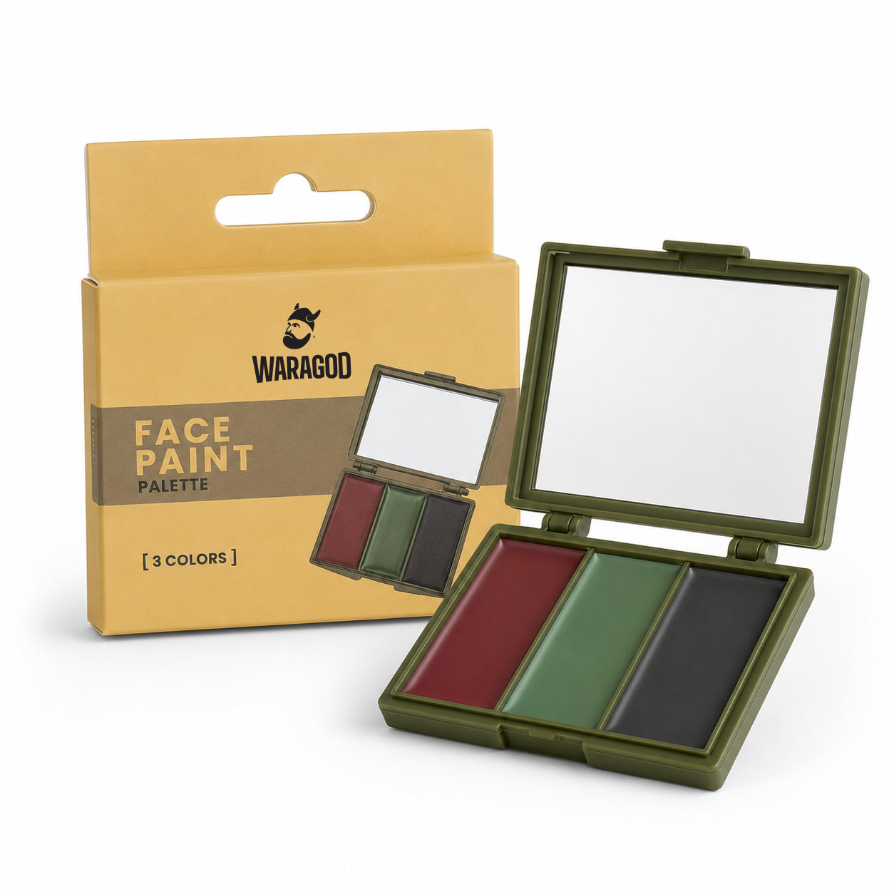 WARAGOD camo face paint, 3 colours