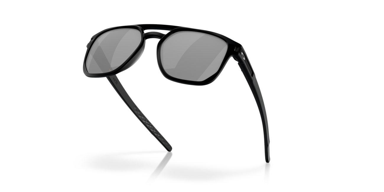 Oakley LATCH BETA Sunglasses, Matte Black Frame, Prizm Black Polarized Lenses, 54
