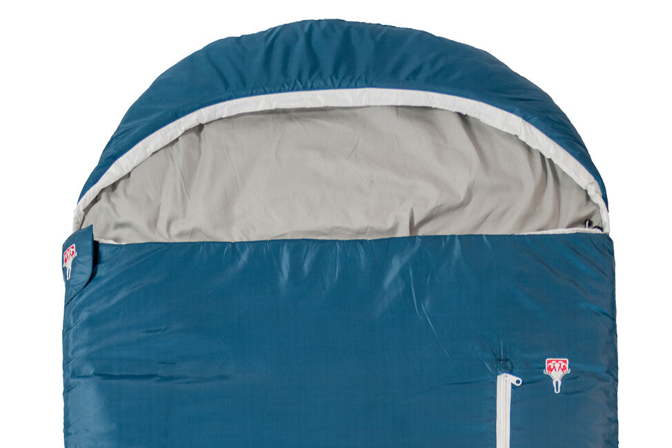 Grüezi-Bag Cotton Comfort Grueezi Spací vak hlboká chrpová modrá vpravo