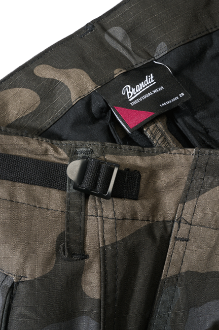 Brandit Women's BDU Ripstop Pants, Dark Camo