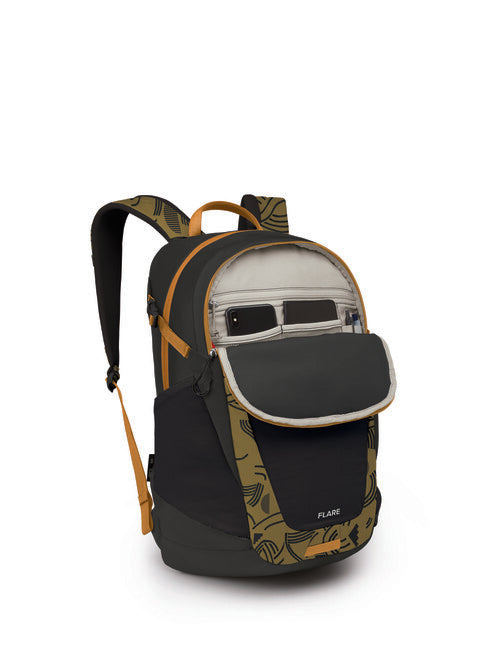 Osprey Flare City Backpack, Find the Way Print/Black