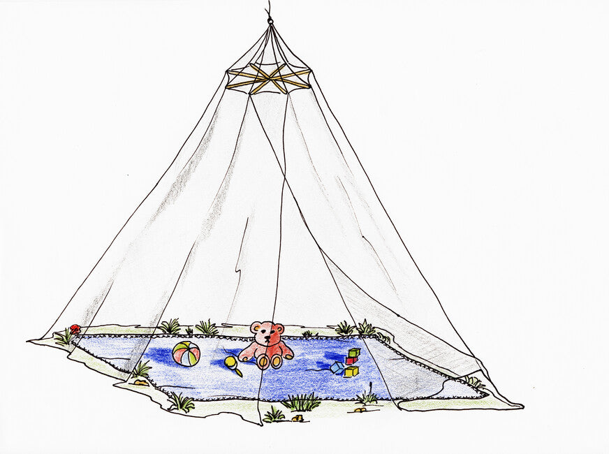 BasicNature Classic Mosquito Net Canopy Mesh 225
