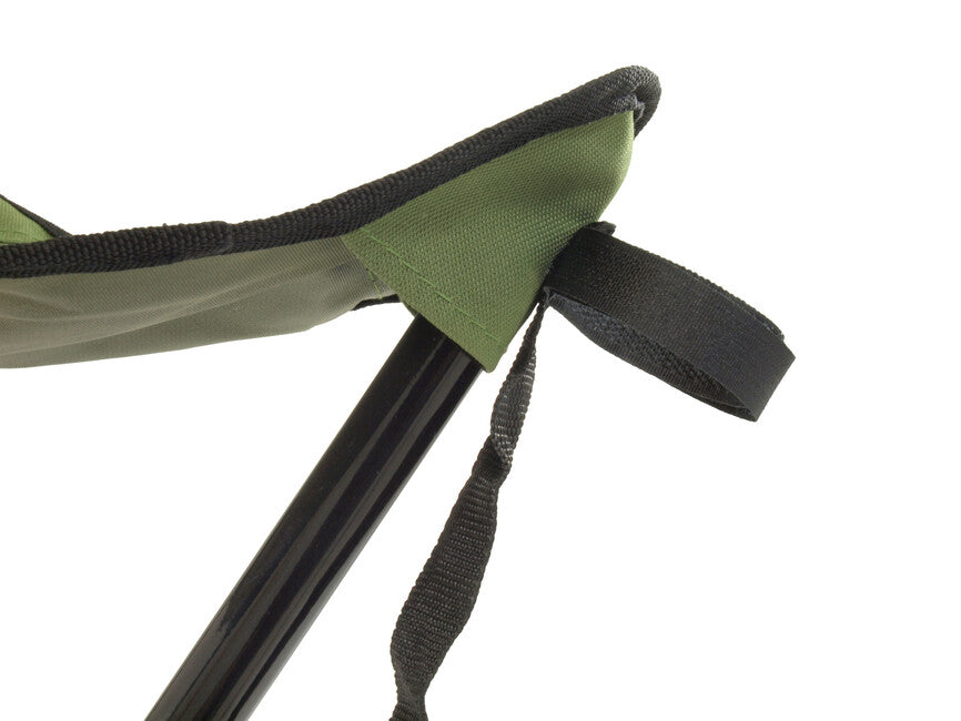 BasicNature Travelchair Tripod Stool, Green Steel