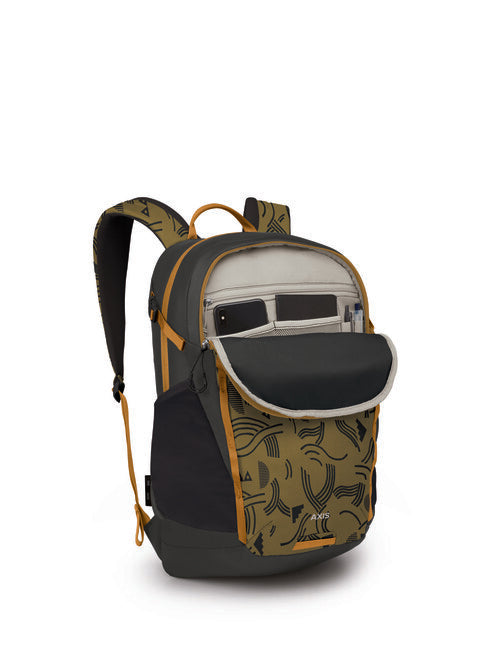 Osprey Axis City Backpack, Find the Way Print/Black