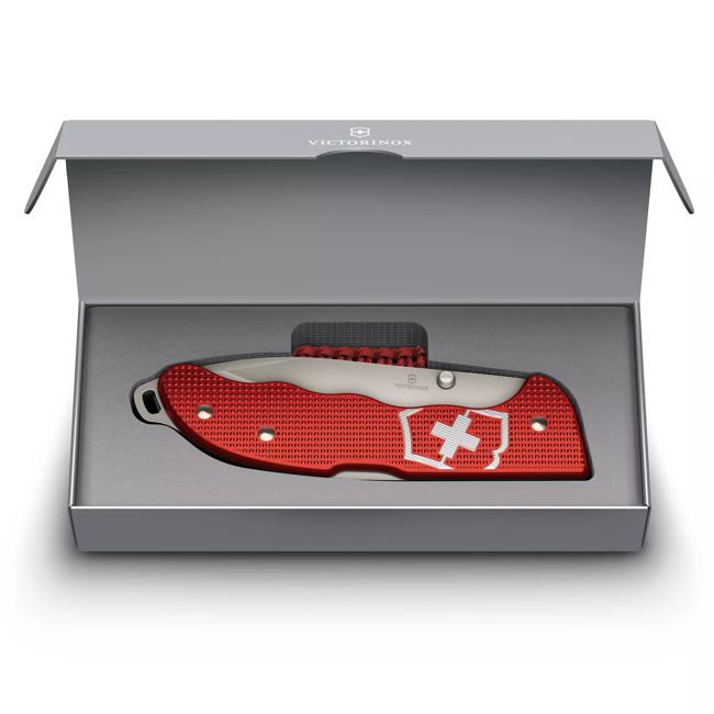 Victorinox Evoke Alox Pocket Knife, Red
