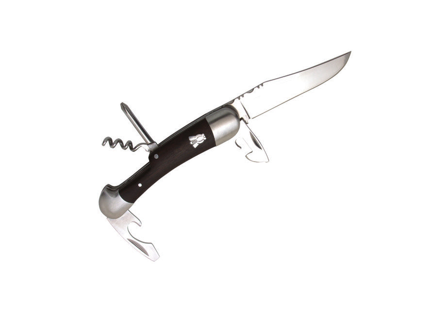 Laguiole DUB093 Multi-Function Knife, Black Stamina Handle