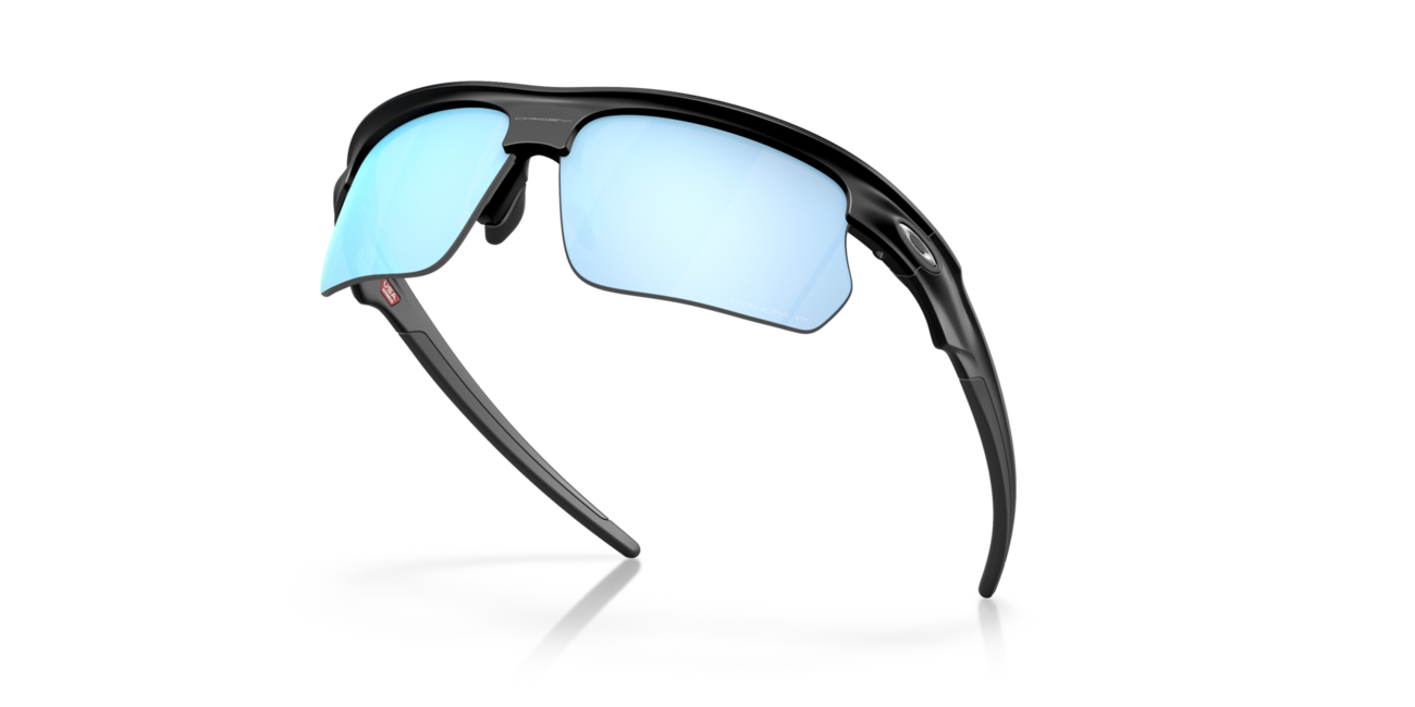 Oakley BISPHAERA Sunglasses, Matte Black Frame, Prizm Deep Water Polarized Lenses, 68