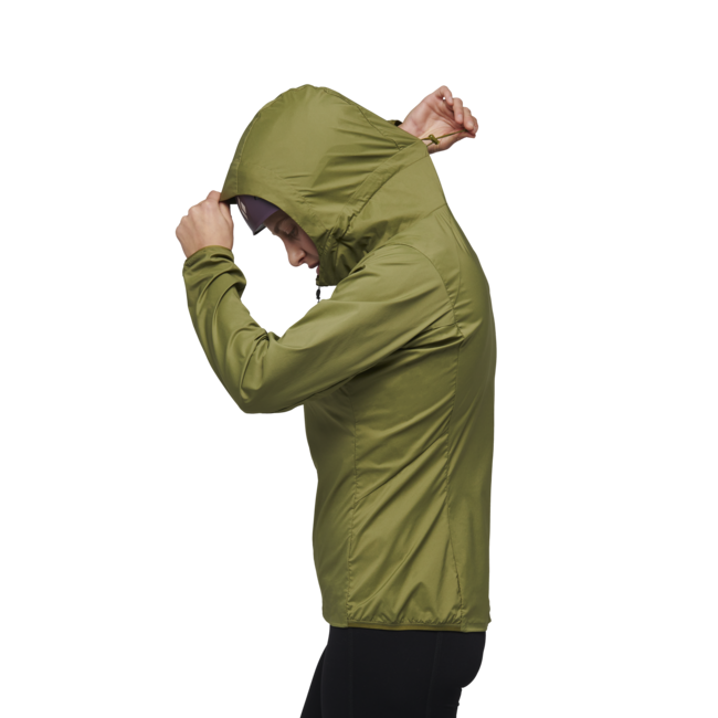 Black Diamond Alpine Start Hoody Women's Ultralight Softshell Jacket, Crag Green