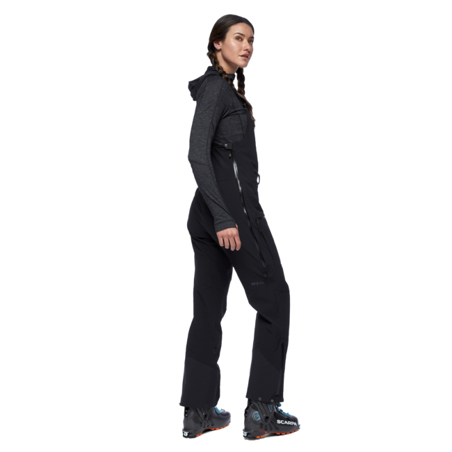 Black Diamond Recon Stretch Bibs Women's Bib Pants, Black