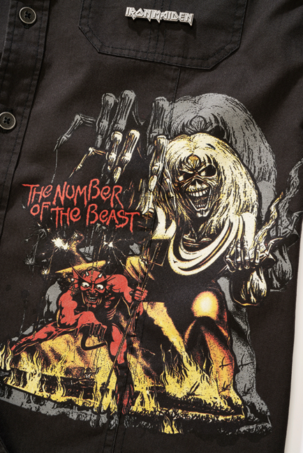 Brandit Iron Maiden Luis Shirt, Black