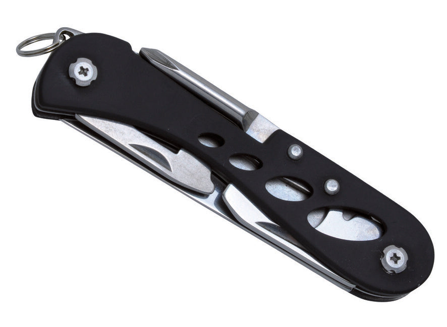 Baladeo ECO161 Barrow Multifunctional Knife, 7 Functions, Black