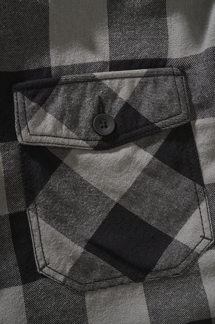 Brandit Lumber Hoodie Jacket, Black-Charcoal