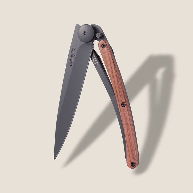 Deejo Folding Knife Coralwood