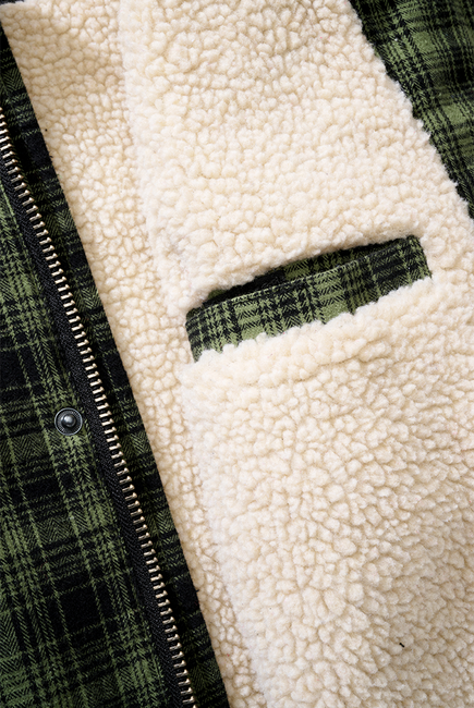 Brandit Classic Sherpa Jacket, Olive-Black