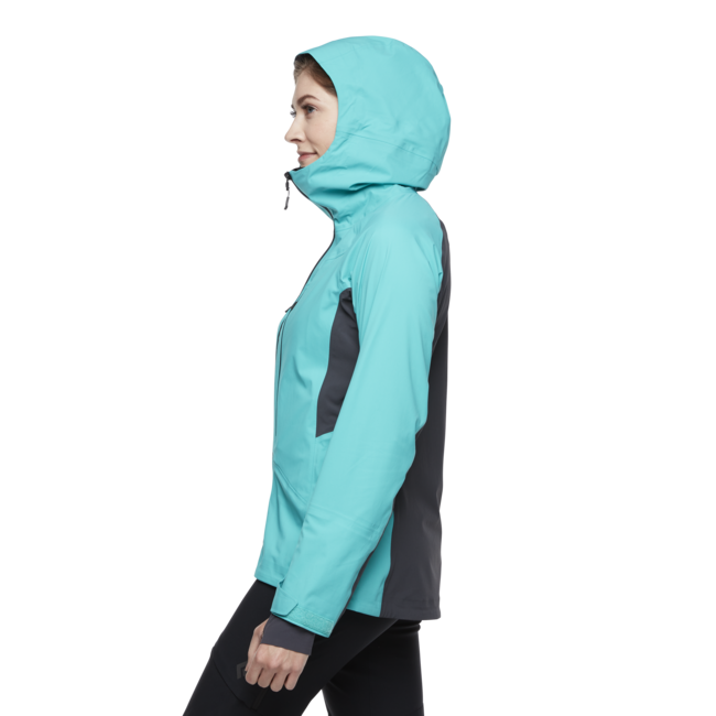 Black Diamond Women's Dawn Patrol Hybrid Shell, Dark Patina
