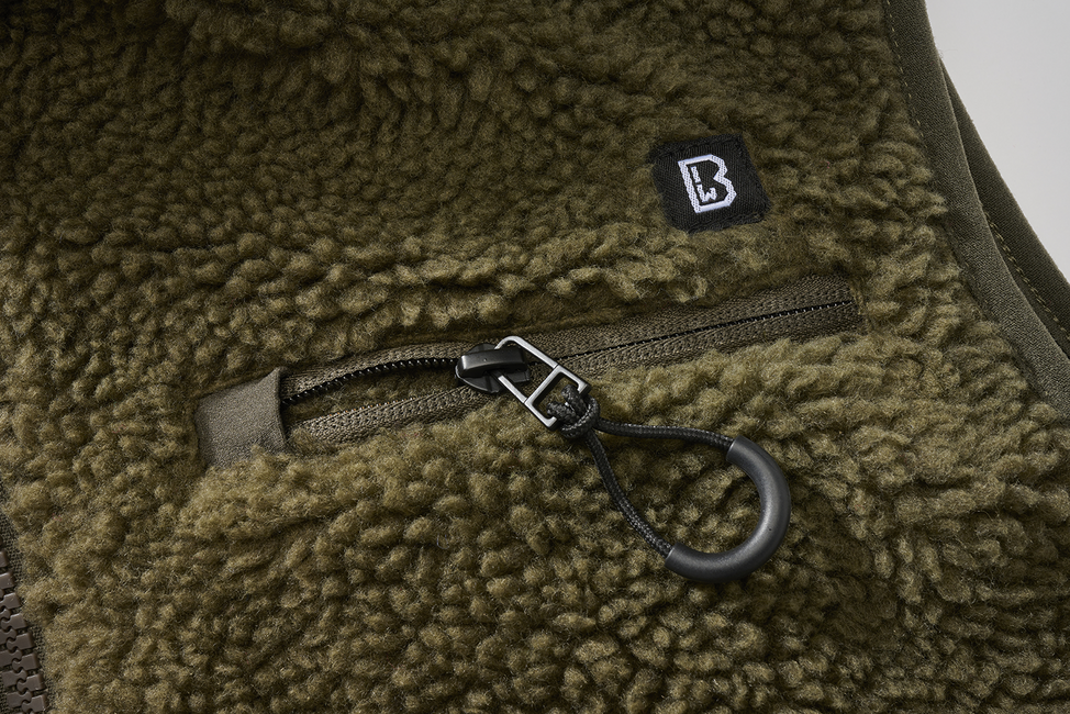 Brandit Teddyfleece Fleece Vest, Olive