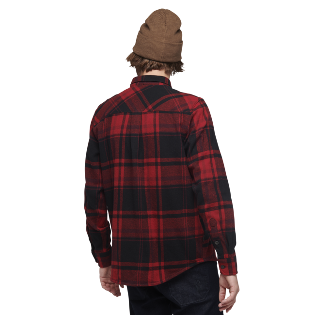 Black Diamond Project Flannel Men's Shirt, Red Rock-Black Plaid