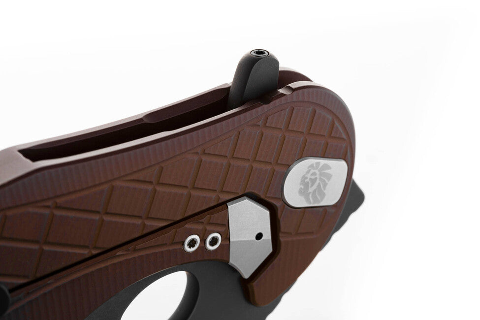 Lionsteel L.E. ONE 1 A EB Karambit Knife, Earth Brown/Chemical Black