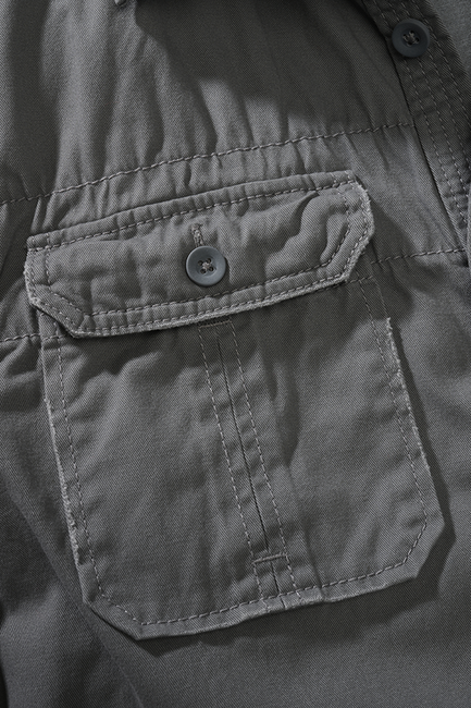 Brandit Vintage Shirt, Charcoal Grey