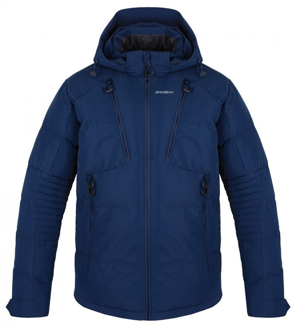 HUSKY Norel Men's Quilted Winter Jacket, Navy Blue