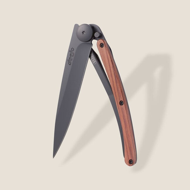 Deejo Folding Knife Coralwood