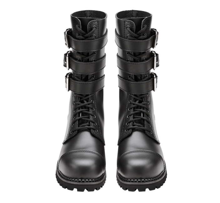 Brandit Phantom Leather Boots, Black