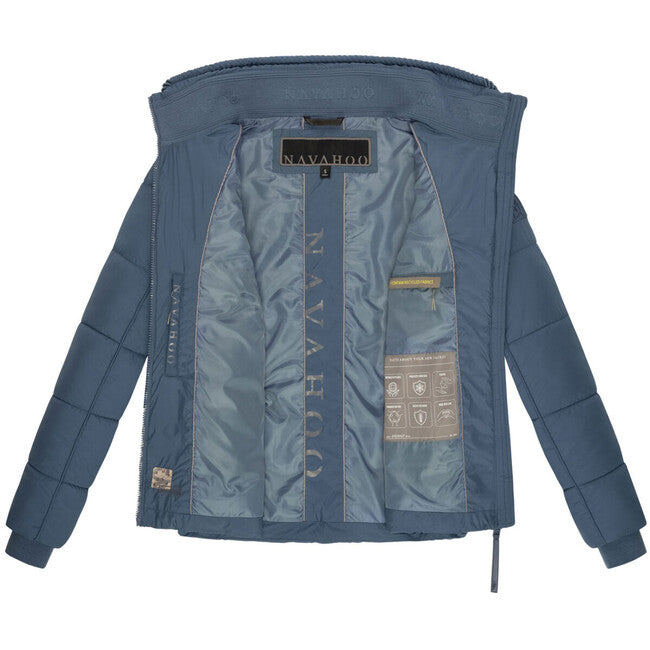 Navahoo Women's Winter Jacket Liebesfee, Dusty Blue