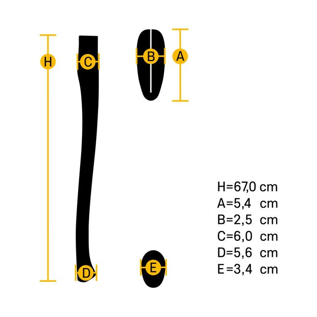Hultafors Premium Curved HB AHC 650-50x20 HB Λαβή Τσεκουριού 842720 id