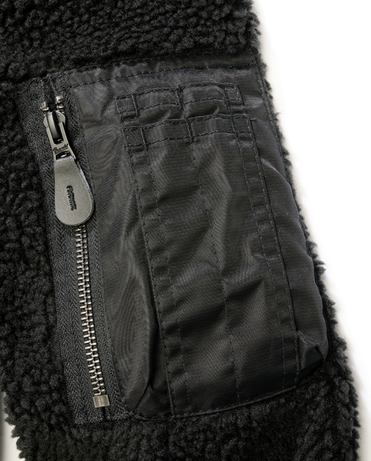 Brandit MA1 Sherpa Jacket, Black