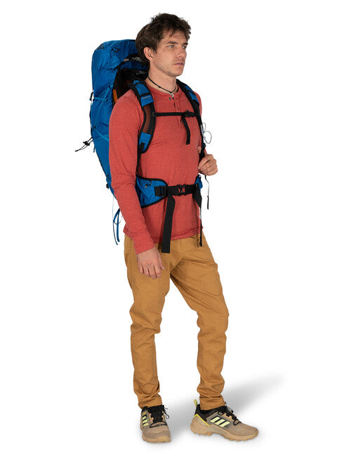 Osprey Exos 38 Hiking Backpack, Blue Ribbon